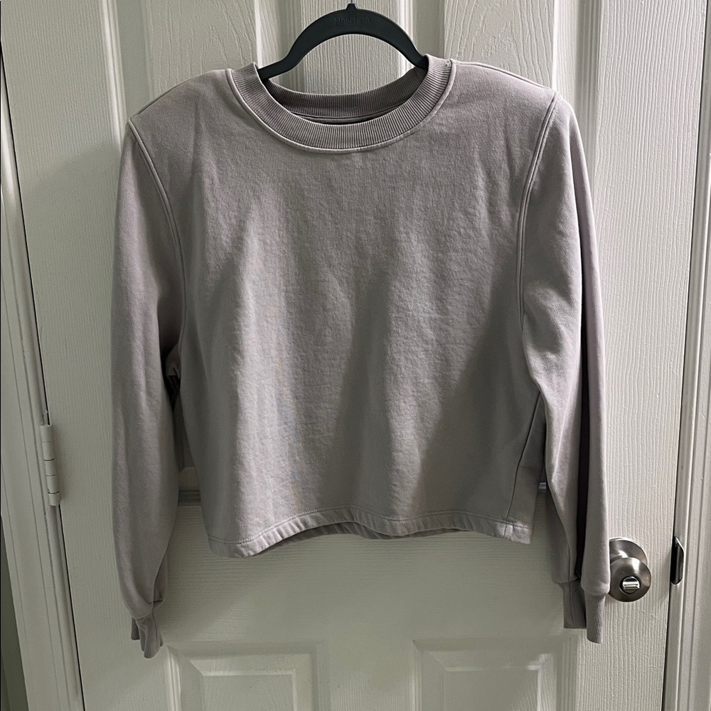 Zara Women's Light Gray Sweatshirt